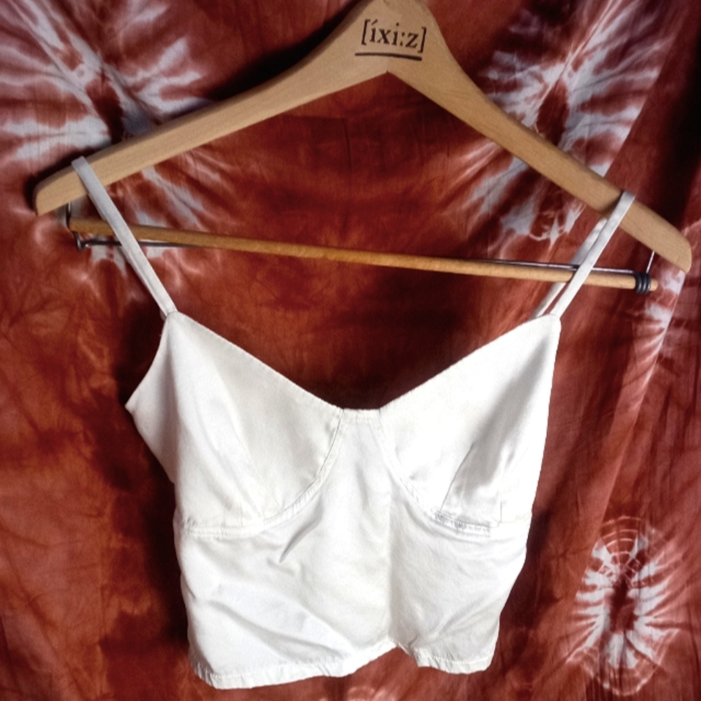 Off-white Ladies Brazier Cami Crop Top
